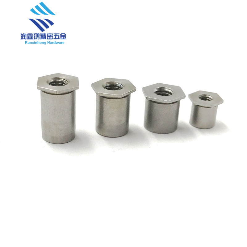 通孔压铆螺母柱SOS-M3.5-3不锈钢