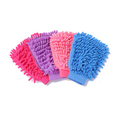 Car wash gloves, car wipes, double-sided chenille gloves, rags, coral polyp plush, thickened and velvet gloves, car wash tools