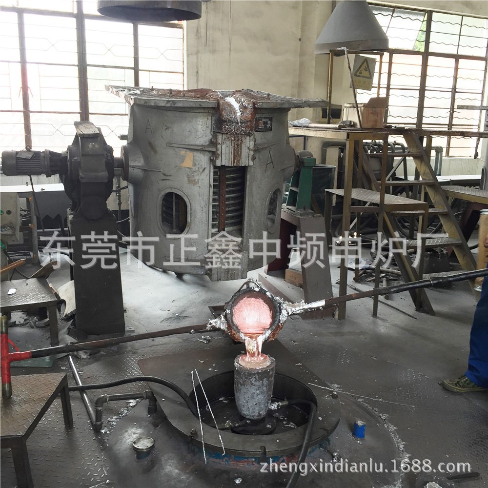 铝合金熔炼炉供应 中频熔铝炉 可控硅铝合金熔炉 50-500KG