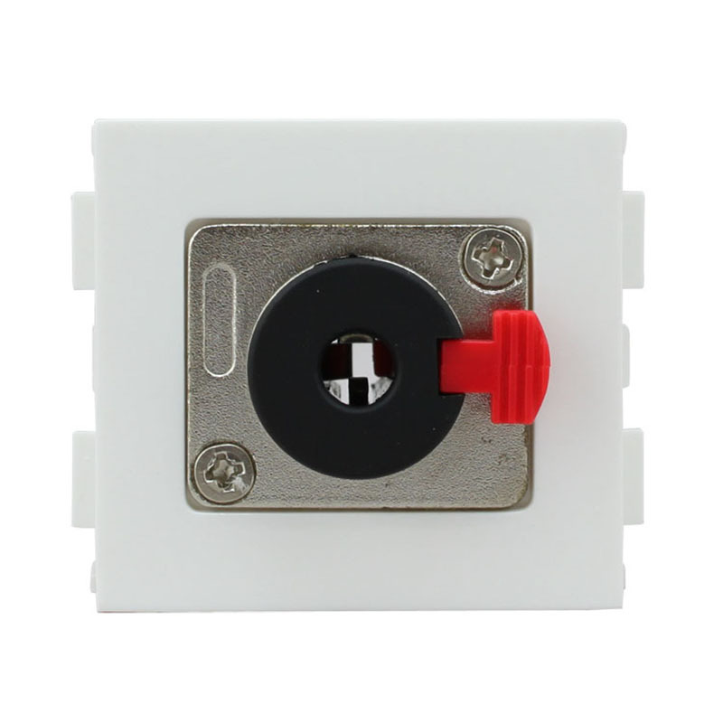 N86-613H 6.35话筒母成型模块6.5音频线面板 大三芯面板