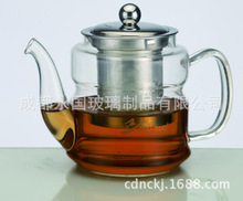 不銹鋼內網耐熱耐高溫加熱玻璃加印LOGO茶具茶壺燒水壺水杯