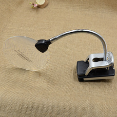 Creative Clamp Style 90/110/130mm Acrylic Lens Reading Glasses with Light Magnifying Glass Home Decor