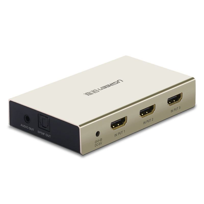 Зеленый Union HDMI HD видеопереключатель 2/3/3 -in -out набор - устройство распределения для ТВ с аудио