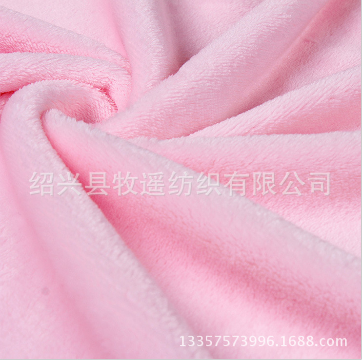 新品上架时装双面法兰绒超柔软布料 毛毯婴童睡衣 家居服针织面料