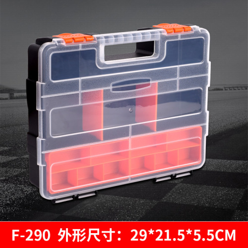 Manufacturer wholesale portable plastic tool parts box screw storage box electronic component box divided box material box