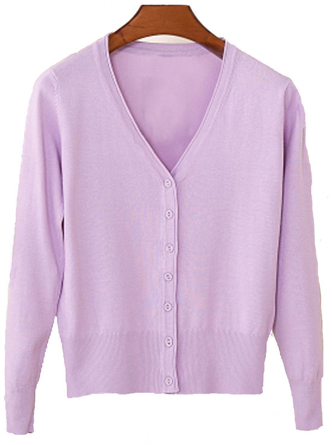 春夏秋 薄手 Vネック 日焼け止 冷房対策 毛玉 (37)