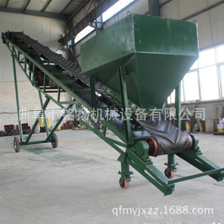 杭州可移动爬坡输送机移动式圆管皮带机图纸