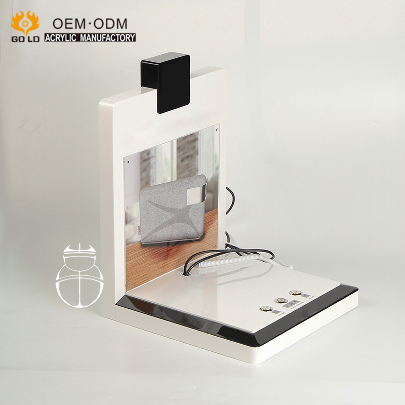 小音箱展示架3C数码产品电脑蓝牙音响亚克力可防盗充电会展收纳