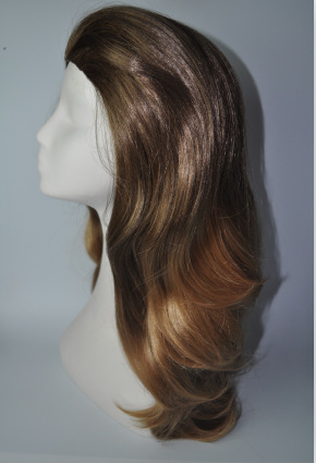 Peluca popular de estilo europeo y americano cos/fiesta fiesta fiesta de vacaciones casco fábrica cabello liso