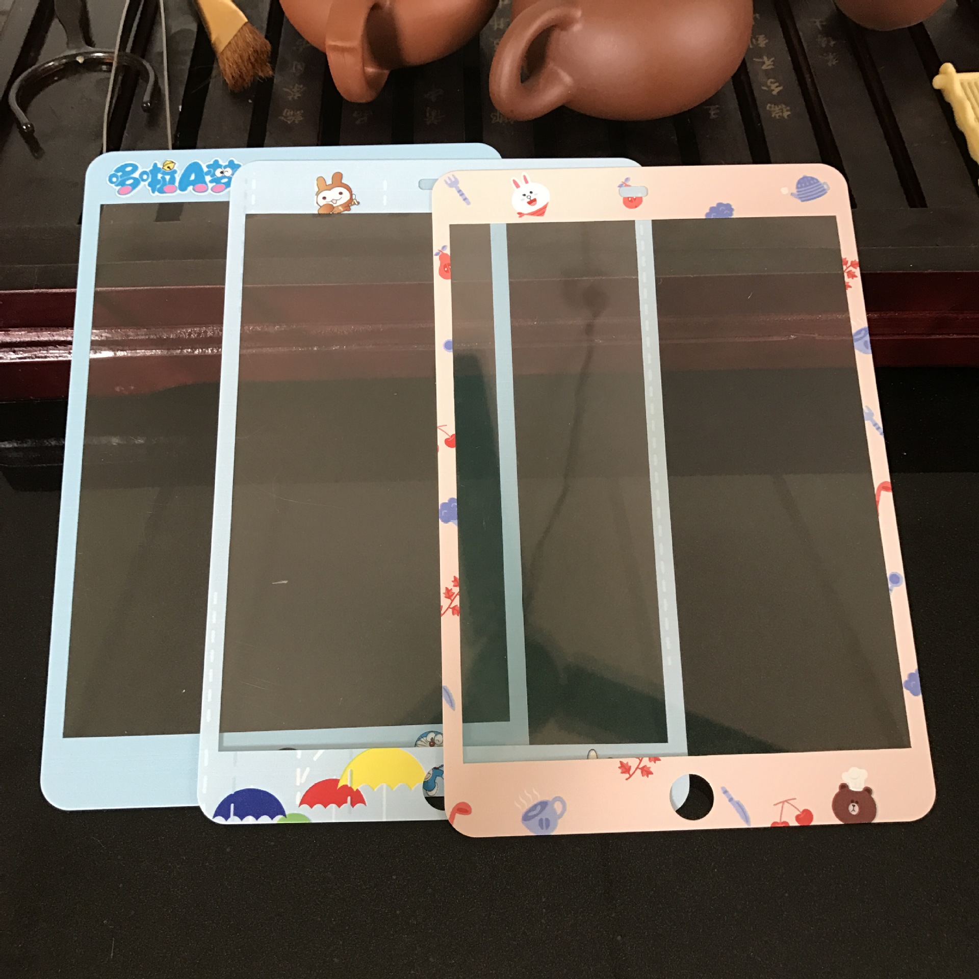 平板钢化膜来图定制iPad mini1/2/3/卡通浮雕电脑保护贴膜|ms