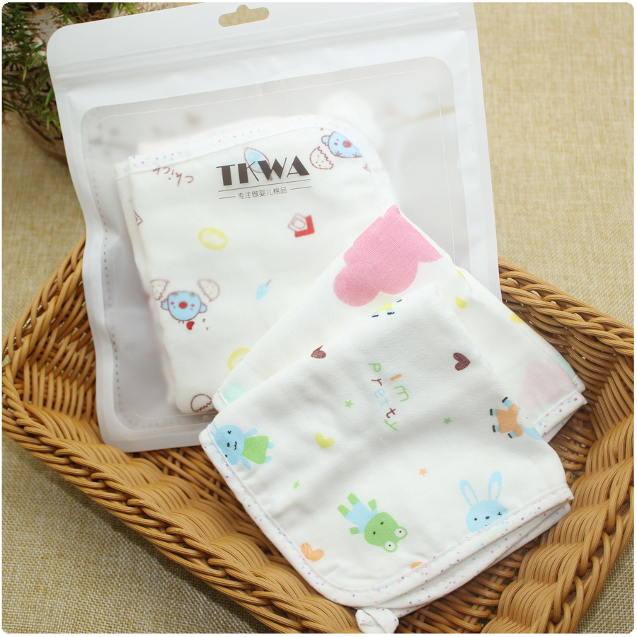 tootpaly Sided towel Bamboo fiber gauze baby Wash one's face towel Saliva towel Adult Sure