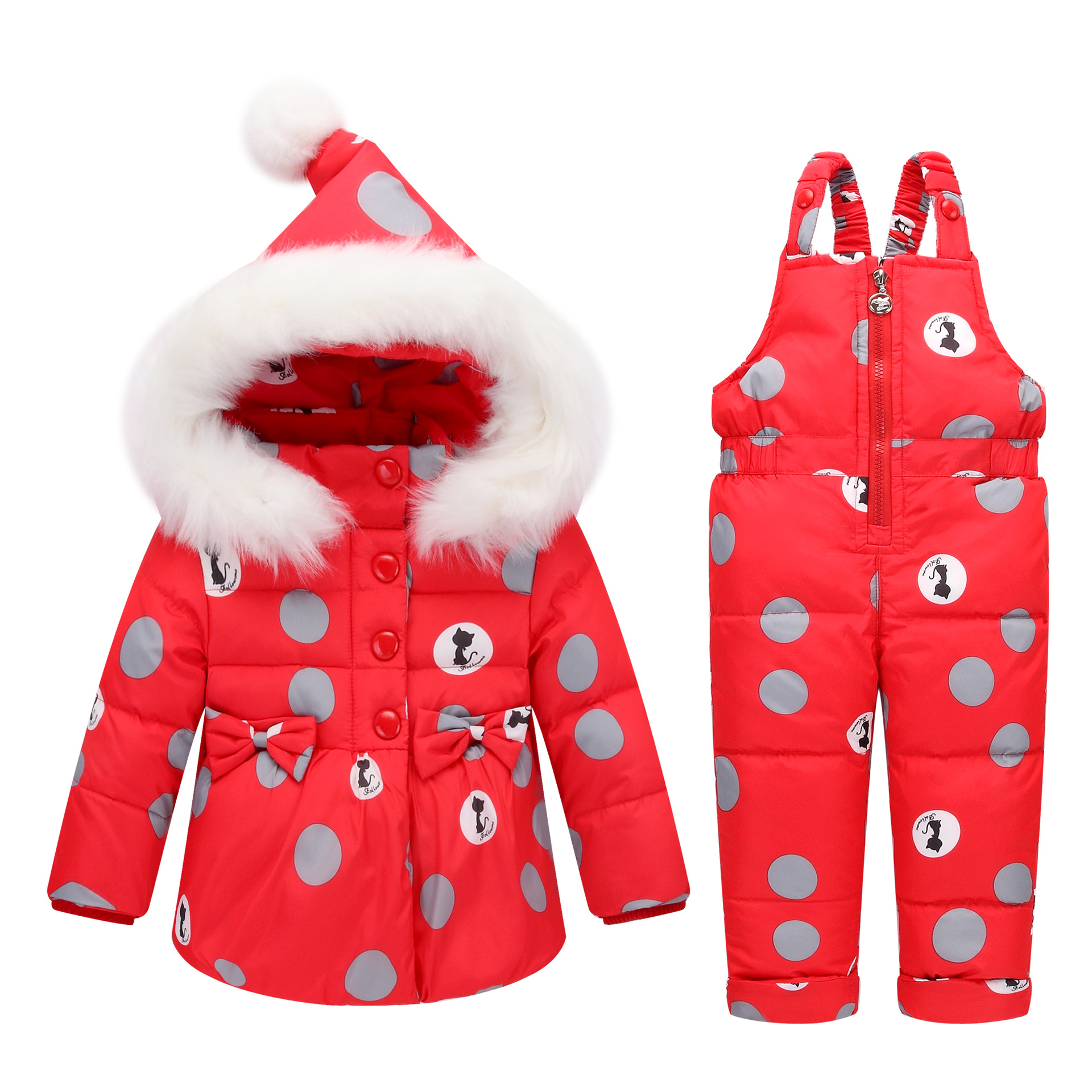 children baby Down Jackets suit Infants Winter clothes men and women Clearance children Down Jackets Mid length version