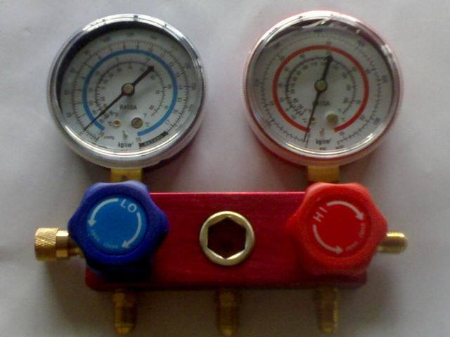 R410A空调加氟表 铝阀 双表阀 雪种 加氟制冷双表阀 空调修理工具