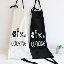 日式围裙棉布画衣厨房工作服店服面包房烘培涤棉围裙厂家