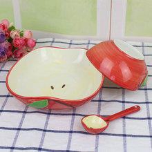 日用陶瓷水果碗餐具3件套裝 兒童餐具 創意卡通可愛碗 廠家直供