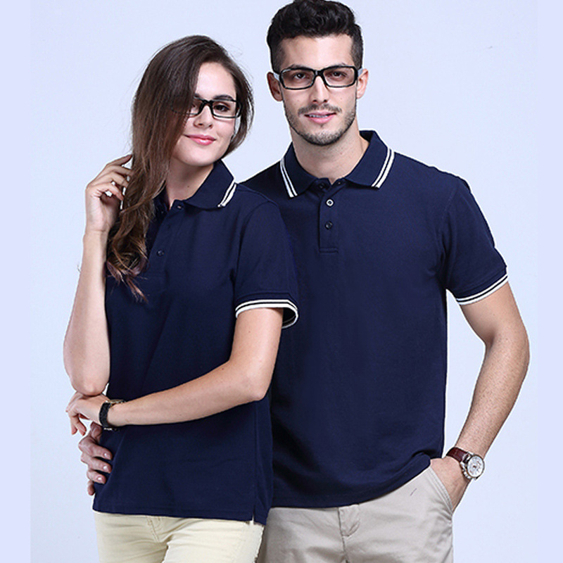 热销T恤定制短袖翻领polo衫定做广告衫diy印字图班服文化衫工作服|ru