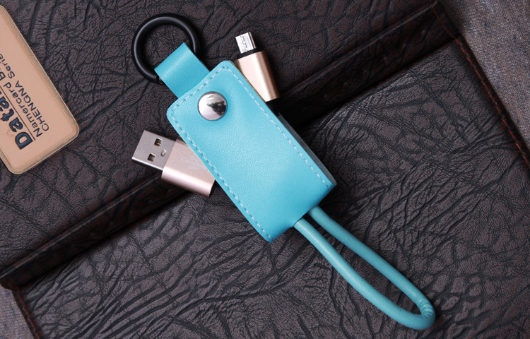 三星小米华为便携手机数据线安卓通用钥匙扣充电线批发