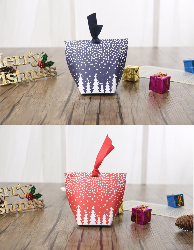 Party Occasion Christmas Festival Christmas Cute Christmas Tree Snowflake Paper Party Gift Bags