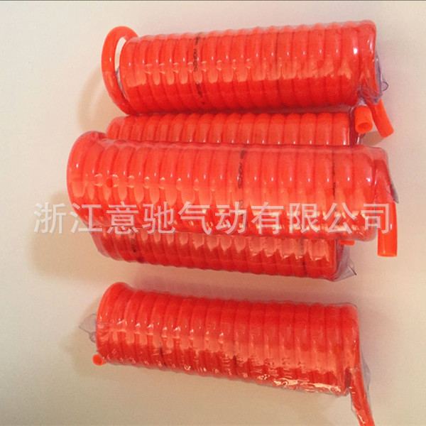 弹簧PU气管6*4 空压机弹簧管3米 6米 9米 12米 15米