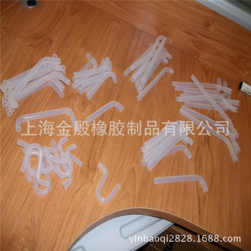 供应各种饮水机硅胶弯管 食品级橡胶弯管 S形L型 U型 90度橡胶管