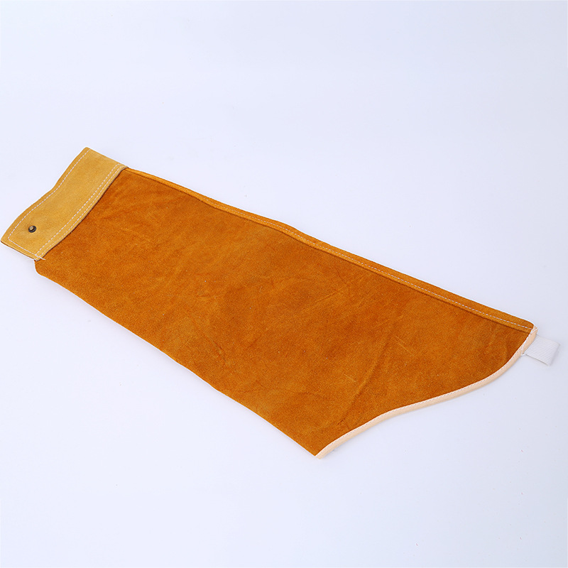 厂家全牛皮耐磨隔热防火花飞溅防烫电焊护袖焊工套袖劳工手臂防护