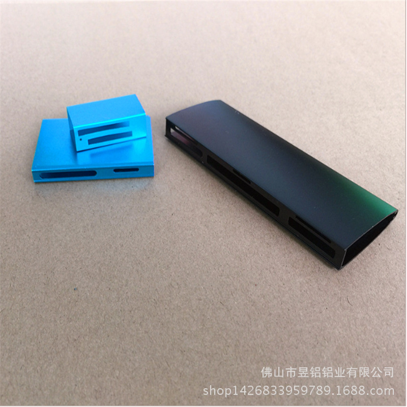 工业铝型材 阳极氧化黑色 氧化蓝色铝合金型材6063铝合金氧化