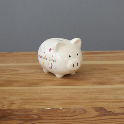 大号猪钱罐 创意小猪存钱罐 白云土小猪储钱罐 多款创意猪钱罐