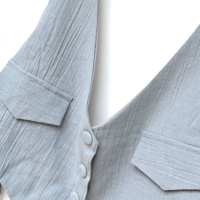 Gilet femme YUXI en Chanvre - Ref 3316349 Image 4