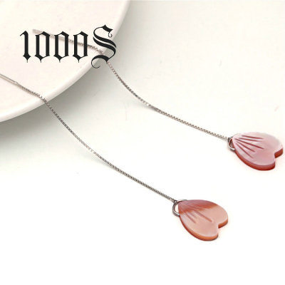 直销银饰s925纯银耳线 时尚饰品十里桃花耳环花瓣耳线批发|ms