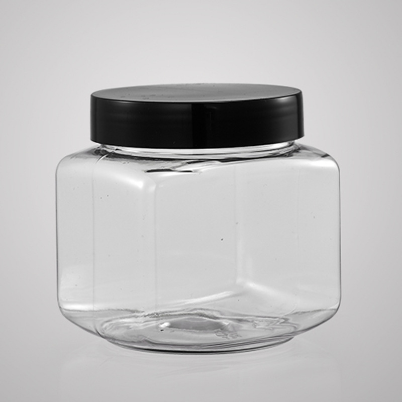 塑料瓶批发塑料方瓶干果五谷杂粮粉包装罐广口透明高级食品瓶 阿里巴巴