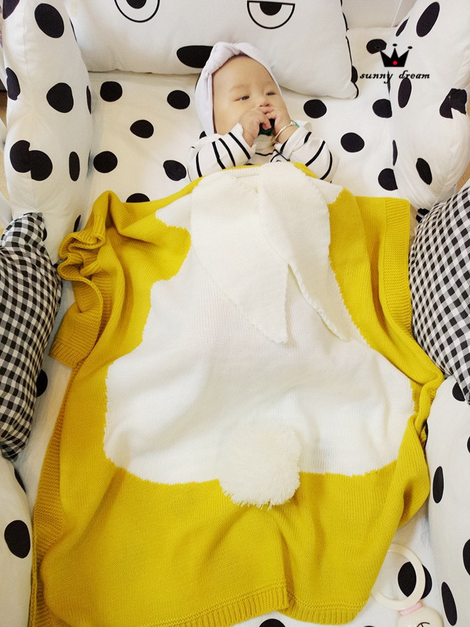 兔子毛线空调毯 (8)