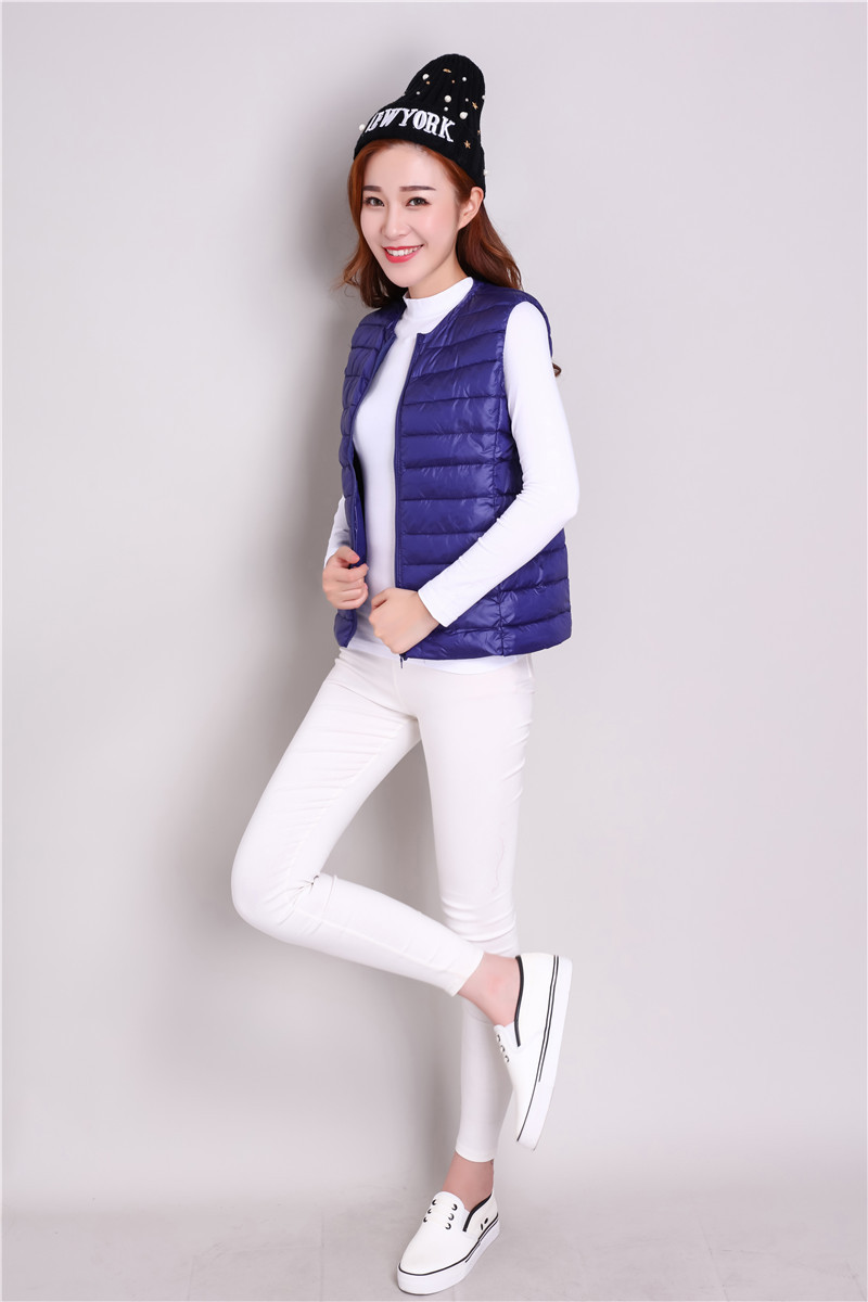 Gilet femme en Duvet de canard blanc - Ref 3316304 Image 24
