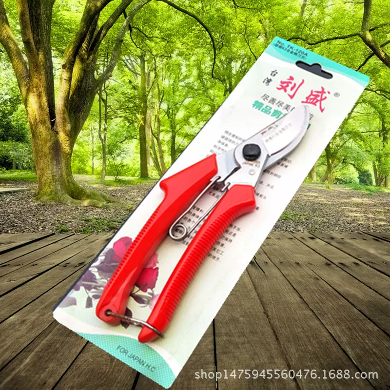 台湾刘盛120修枝剪刀果树园林剪进口园艺工具果枝剪果树剪园林剪