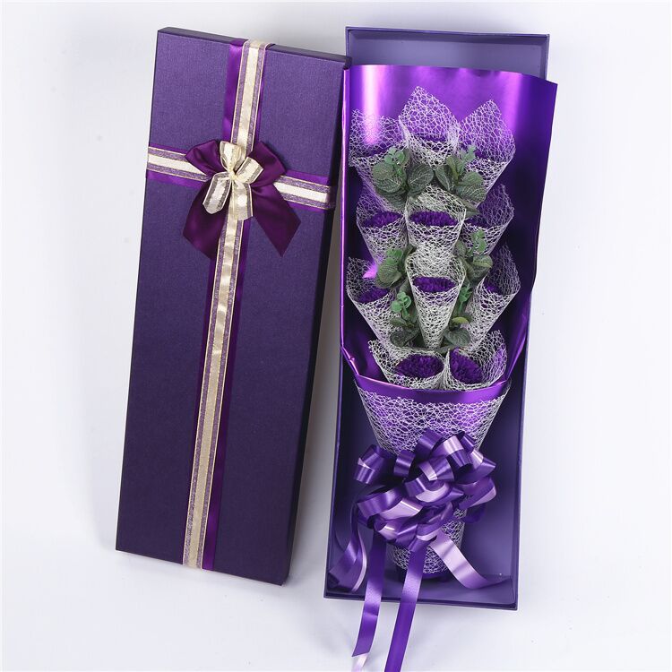 包网纱 康乃馨 11朵紫