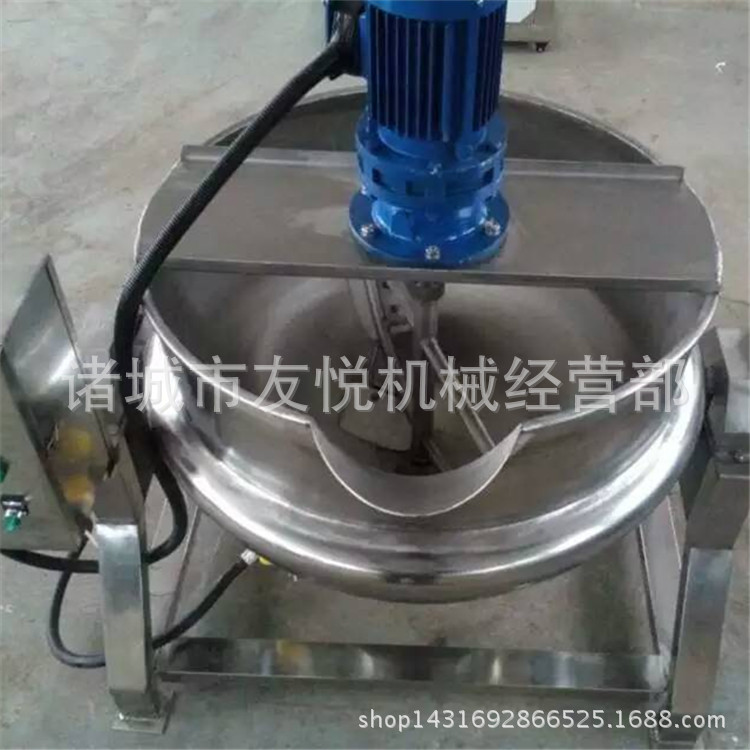 不锈钢电加热夹层锅卤蛋卤鸡爪倾斜式不锈钢卤煮夹层锅诸城友悦