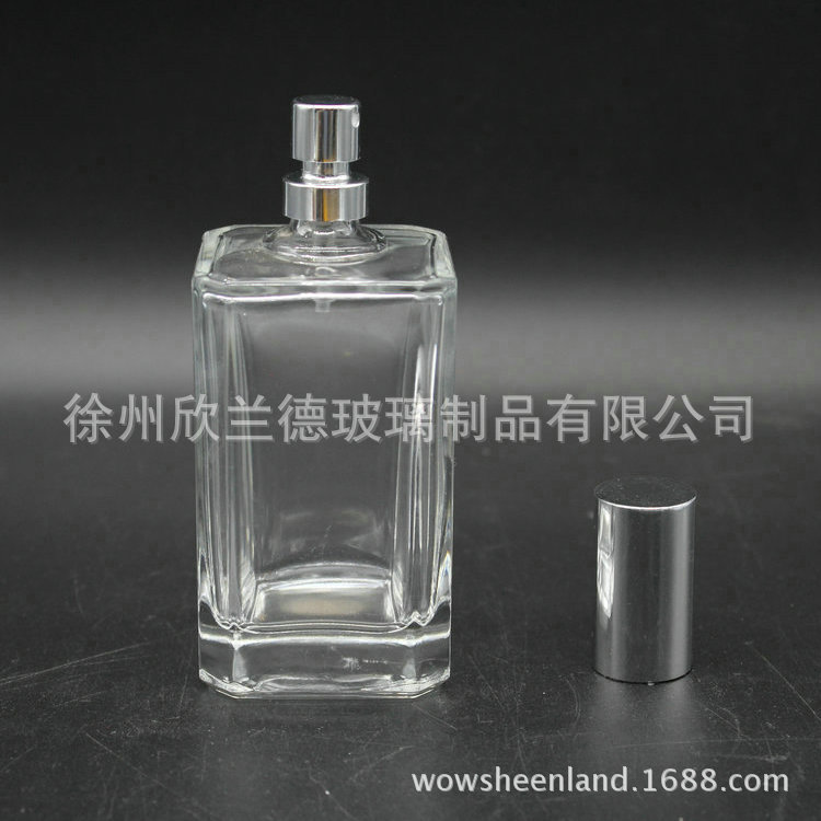 香水瓶厂家热销批发 100ml玻璃香水瓶 化妆品瓶透明玻璃瓶