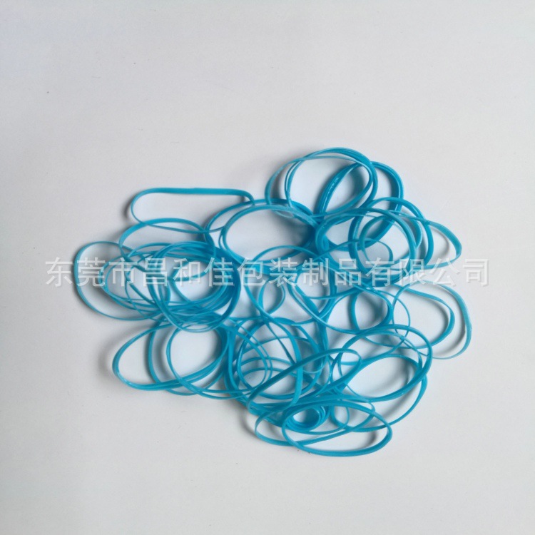 环保防老化区分彩色蓝色胶圈兰色发圈兰色橡皮圈兰色橡筋圈