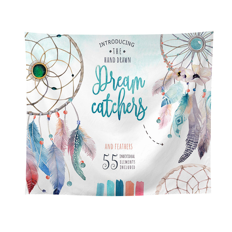 Tapiz Boxi colgando tela de fondo de tela mantel chica corazón dormitorio decoración colgante pintura tapiz Bohemia Toalla de playa