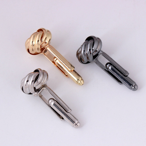 New Hot Selling Men's Elegant Style Cable French Collar Pin Pattern Cufflinks Manufacturer Accessory Wholesale