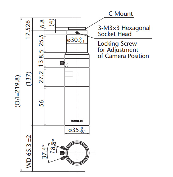 日本MORITEX茉丽特超高清远心镜头 MML-5M系列MML05-HR65VI-5M