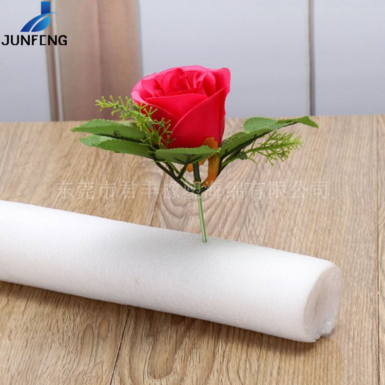 EPE珍珠棉泡沫面条棒实心圆柱插花幕墙贴填缝泡棉棒 泡沫填充棉棒