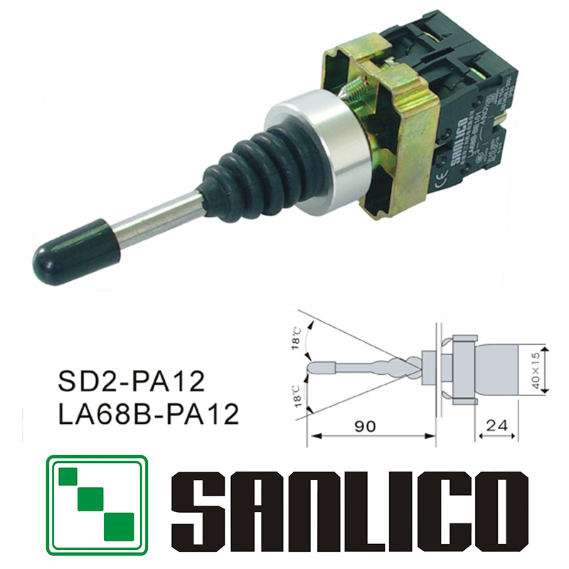 金属十字主令开关 摇杆开关LA68B SD2 XD2-PA12 22