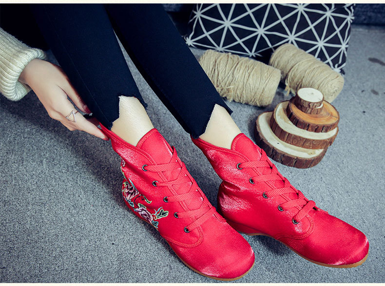 Bottes femme en Satin de soie - Ref 3355124 Image 13