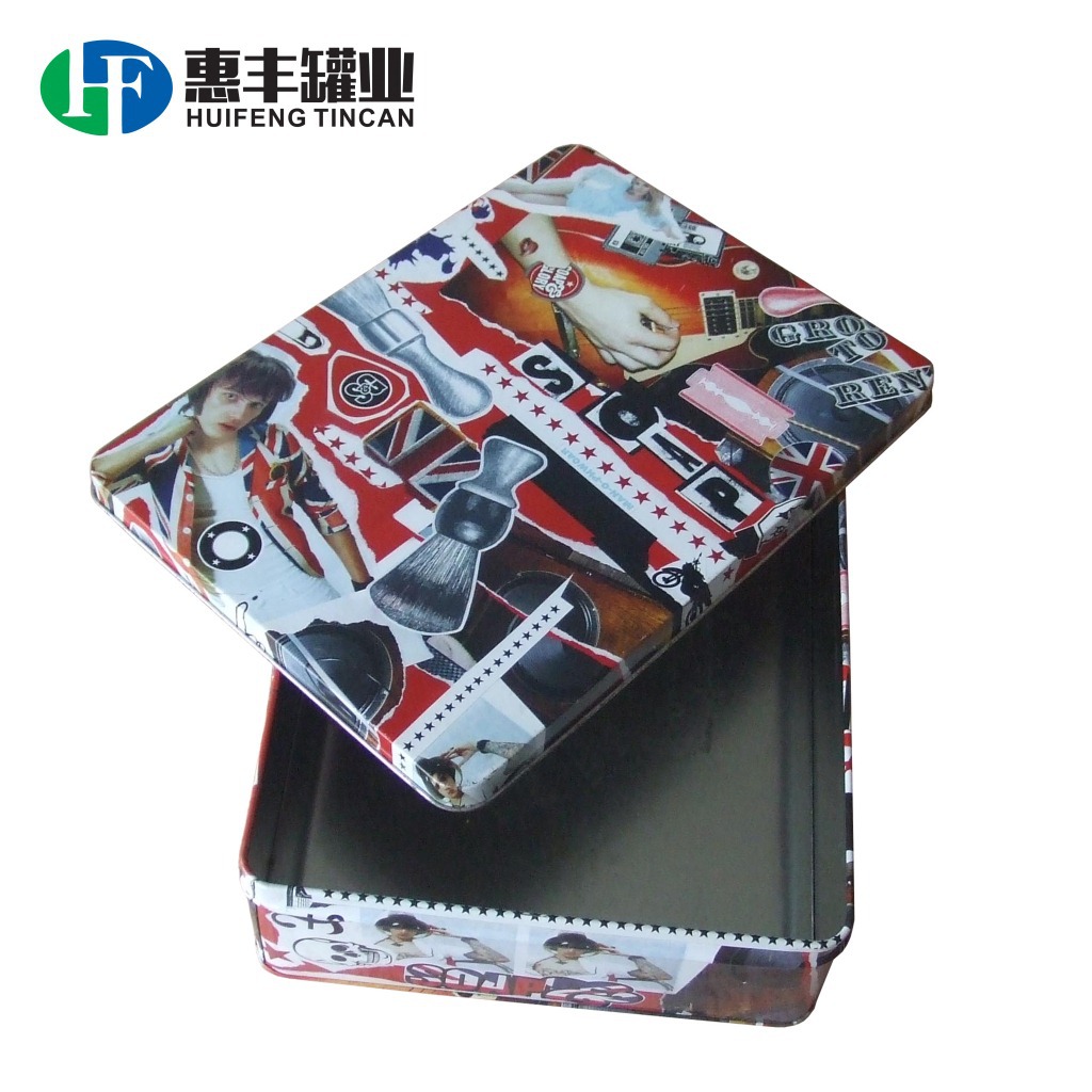 铁盒厂家生产长方形化妆品收纳盒 吉他曲谱铁罐 TIN BOX 水杯铁盒