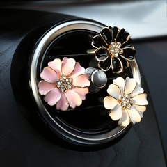 山茶花 汽車車載香水 空調出風口香水夾 車用香水車內香水座