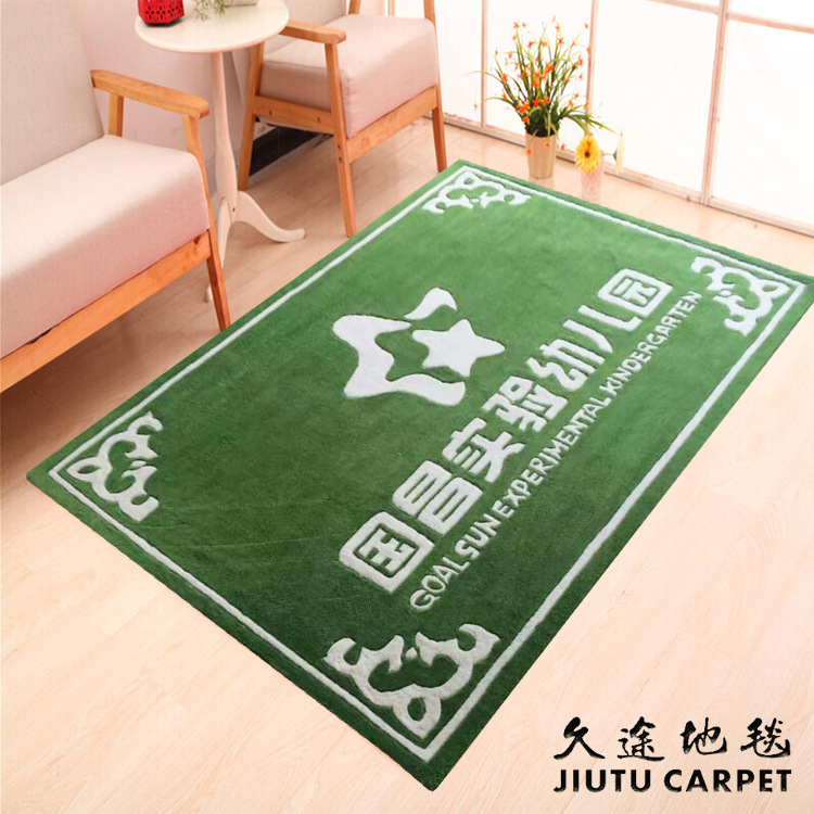 加厚手工腈纶电梯地毯迎宾地毯地垫售楼处LOGO满铺走廊地毯定制