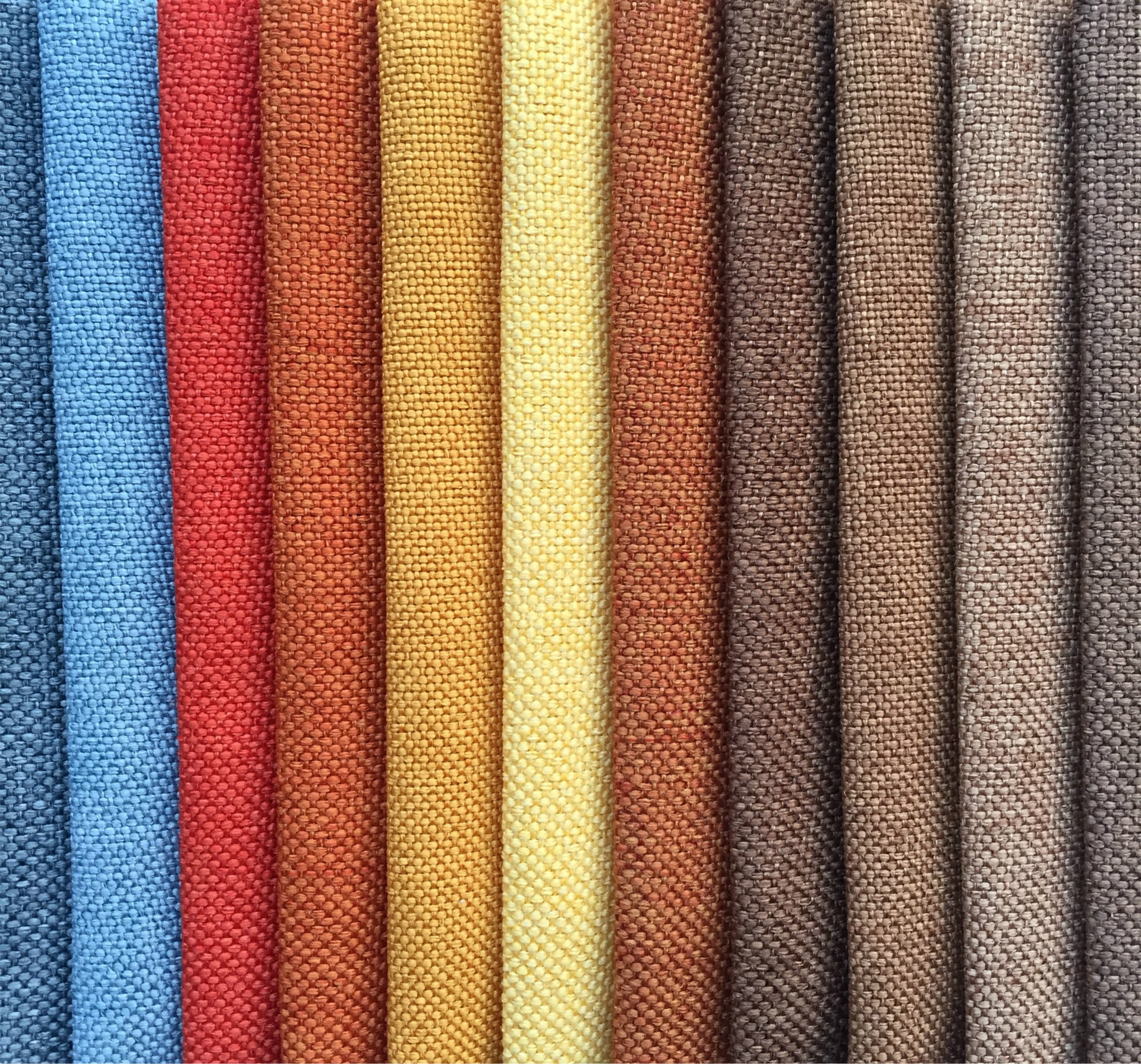 厂家直供纯色全涤仿麻沙发布料 仿亚麻中麻面料 抱枕坐垫软包面料