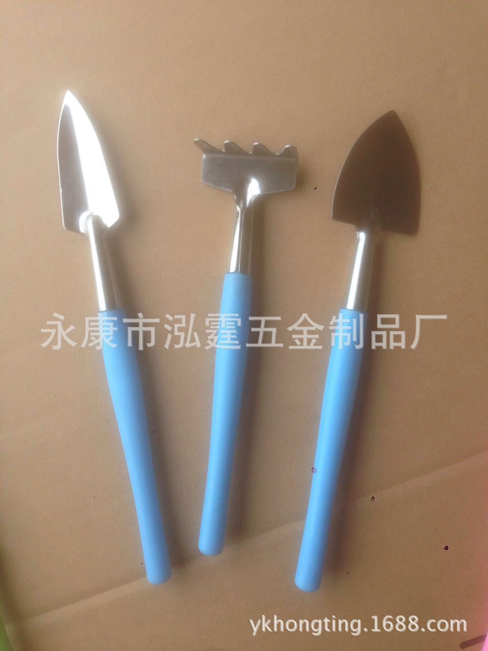 塑料柄儿童园艺工具/迷你三件套/铲/耙/锹 园林工具套装