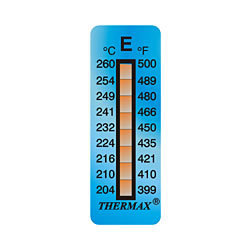 S-British Imported Thermax Thermal Test Strip 8e: 204-260 градусов 8 температура дисплея E-типа