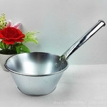 加厚长柄水瓢 双称加固铁水舀子 水勺白铁皮大号不锈钢铁舀子